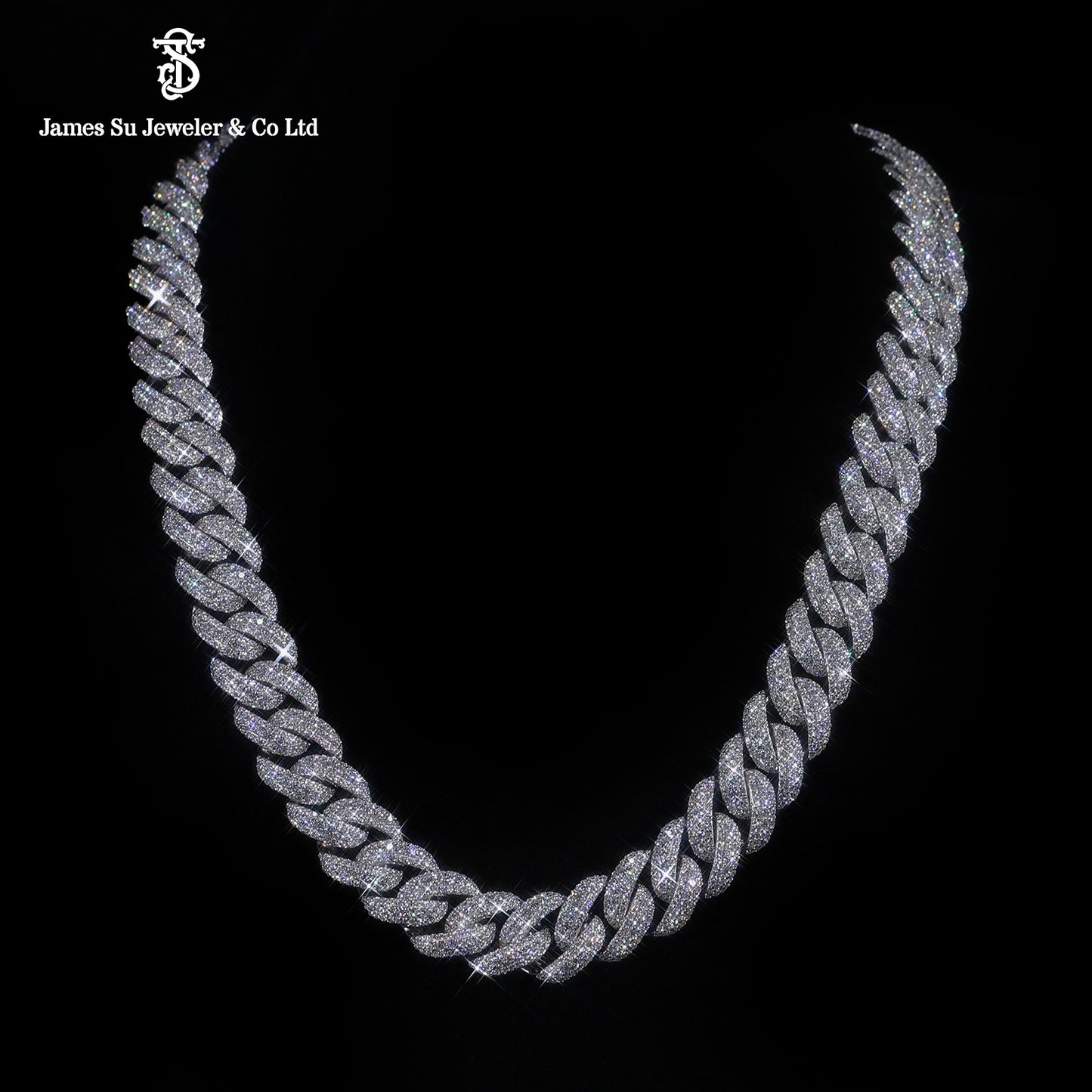 Iced Out Cuban Chain Moissanite Diamond