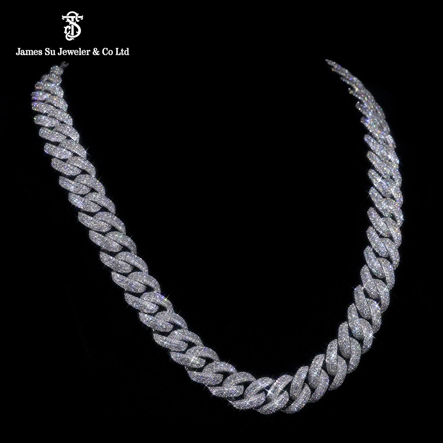 Iced Out Cuban Chain Moissanite Diamond