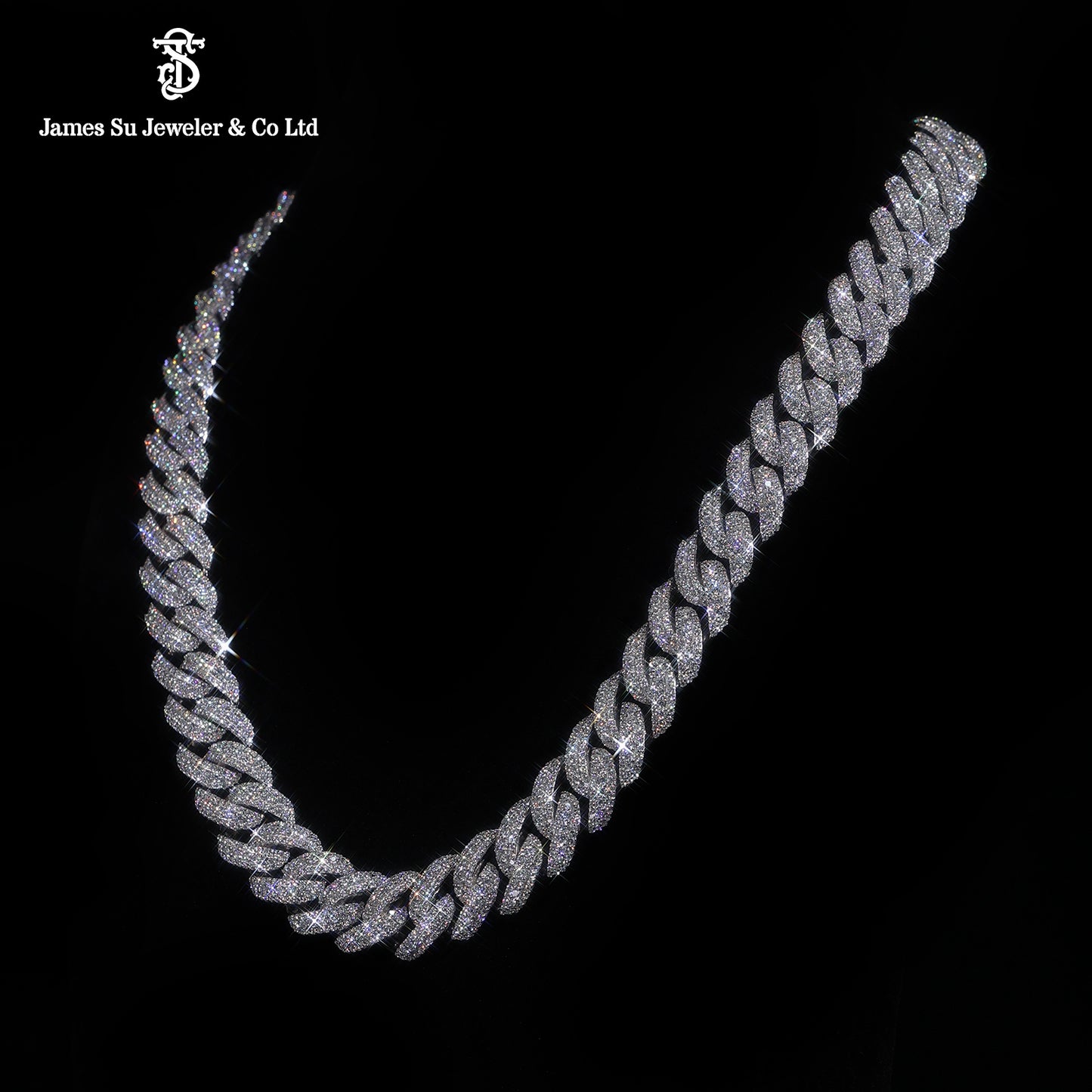 Iced Out Cuban Chain Moissanite Diamond