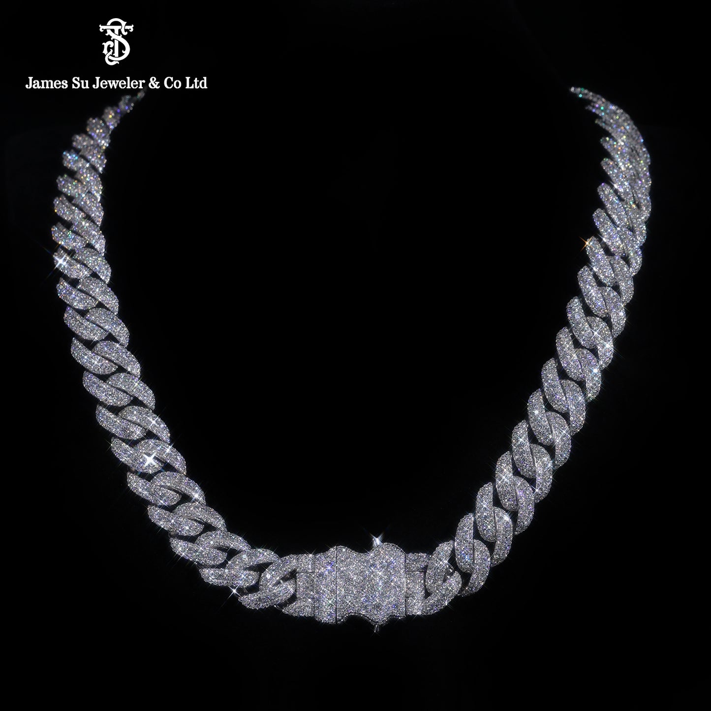 Iced Out Cuban Chain Moissanite Diamond