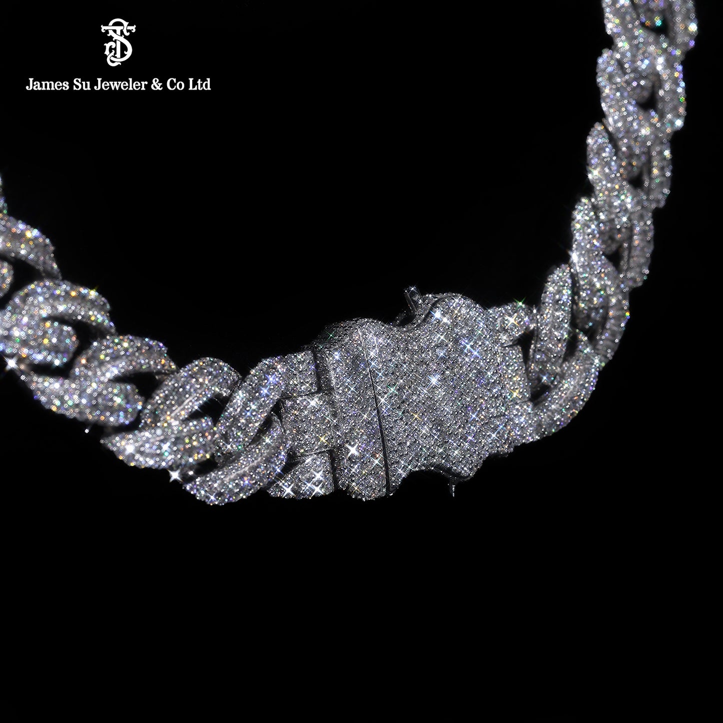 Iced Out Cuban Chain Moissanite Diamond