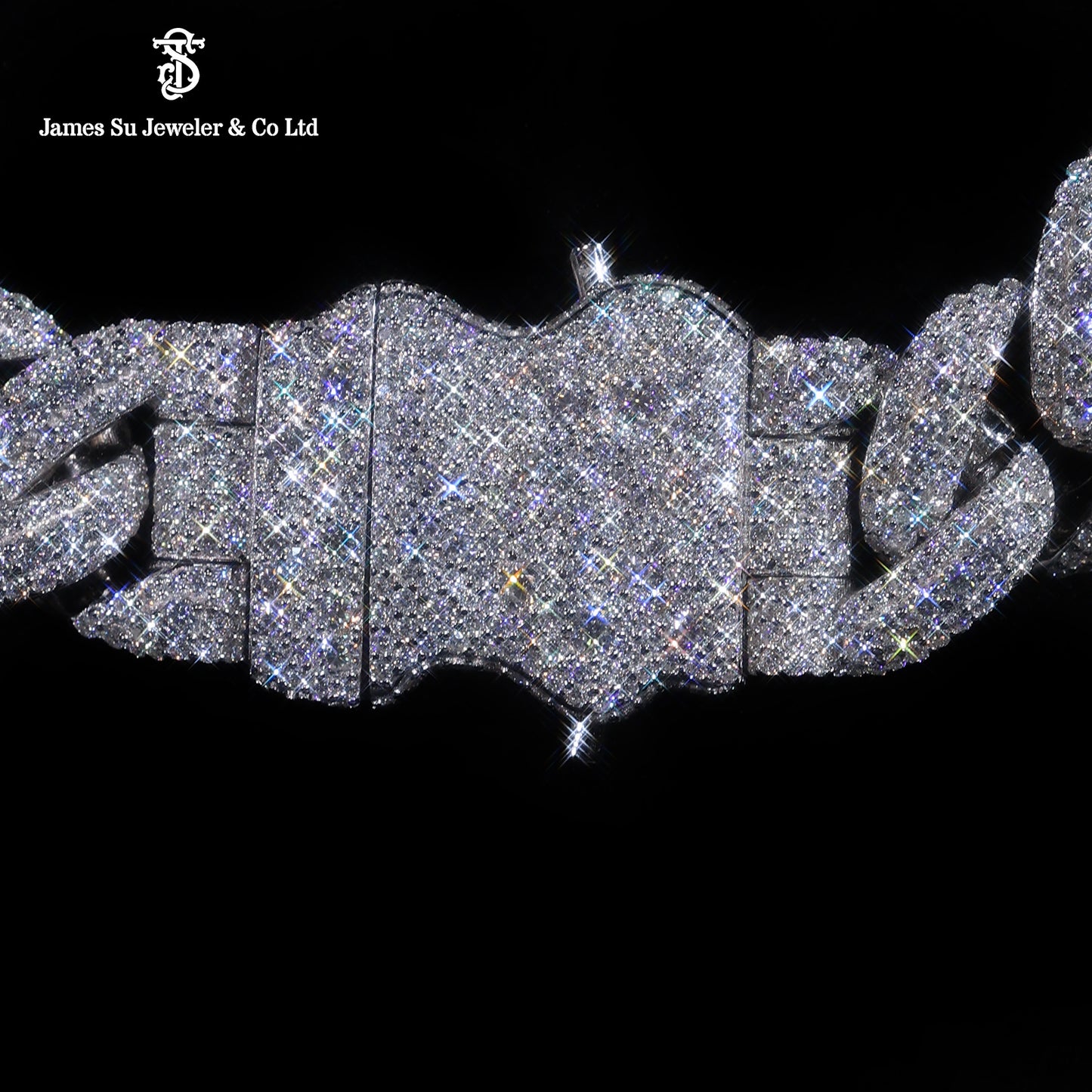 Iced Out Cuban Chain Moissanite Diamond