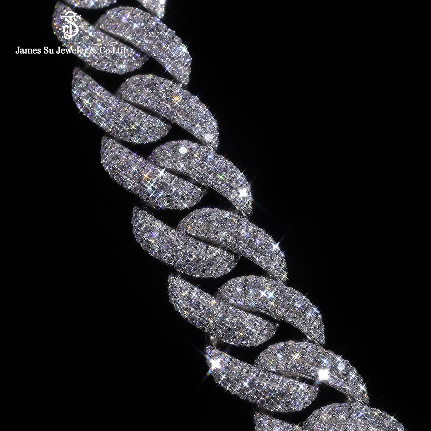 Iced Out Cuban Chain Moissanite Diamond