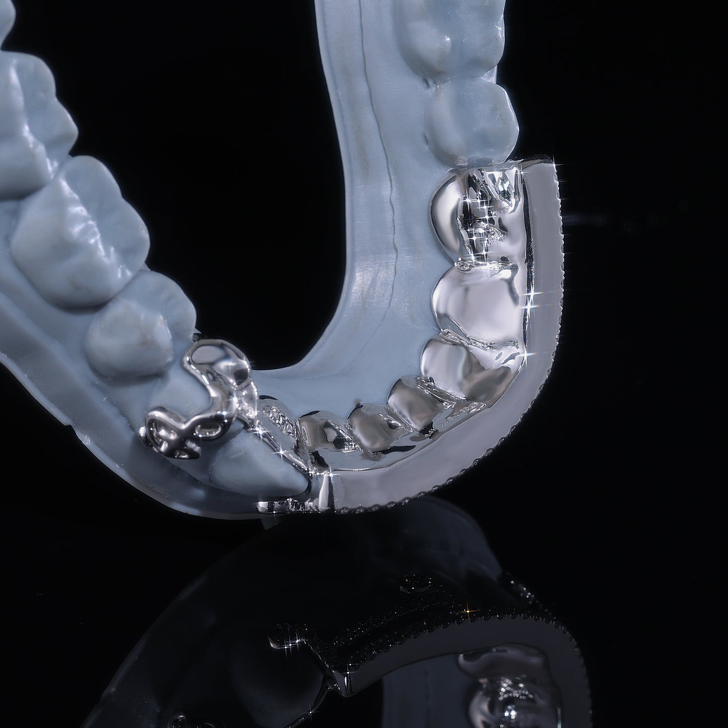 Iced Out Music Note Grillz Set | Custom Hip Hop Teeth