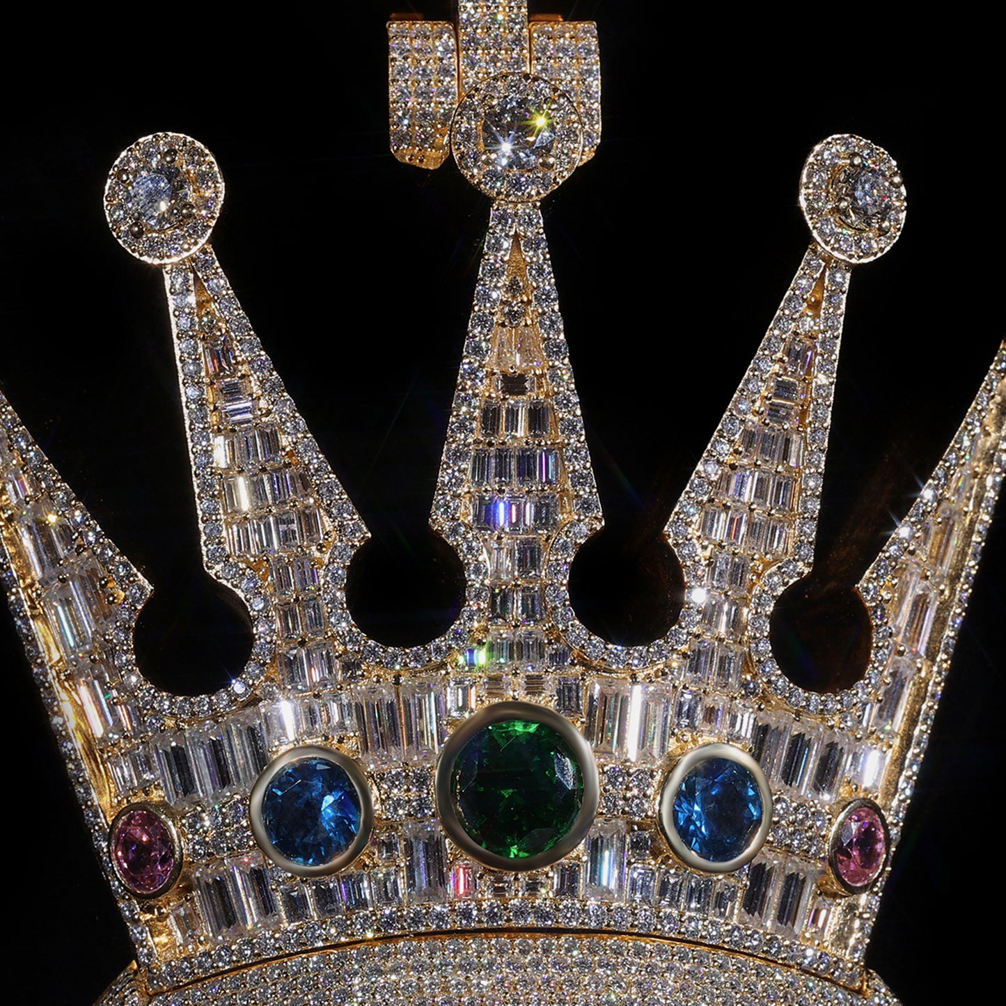 Iced Out Gorilla King Pendant & Cuban Link Chain | Hip Hop Bling