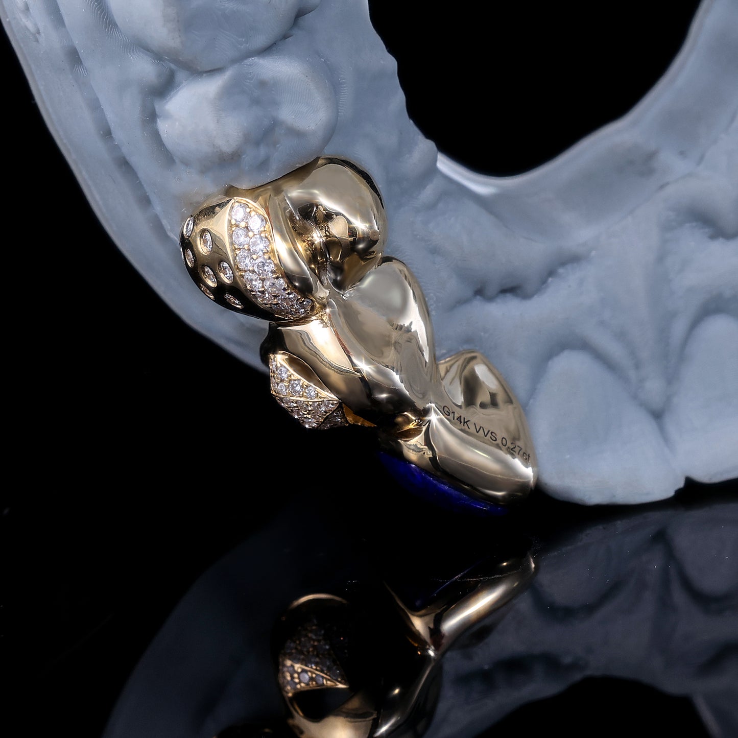 Luxury Blue Gemstone & Diamond Grillz | Custom Hip Hop Teeth