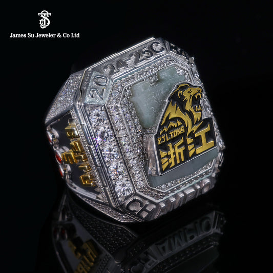 Custom CBA Iced Out Championship Ring - Hip Hop Bling