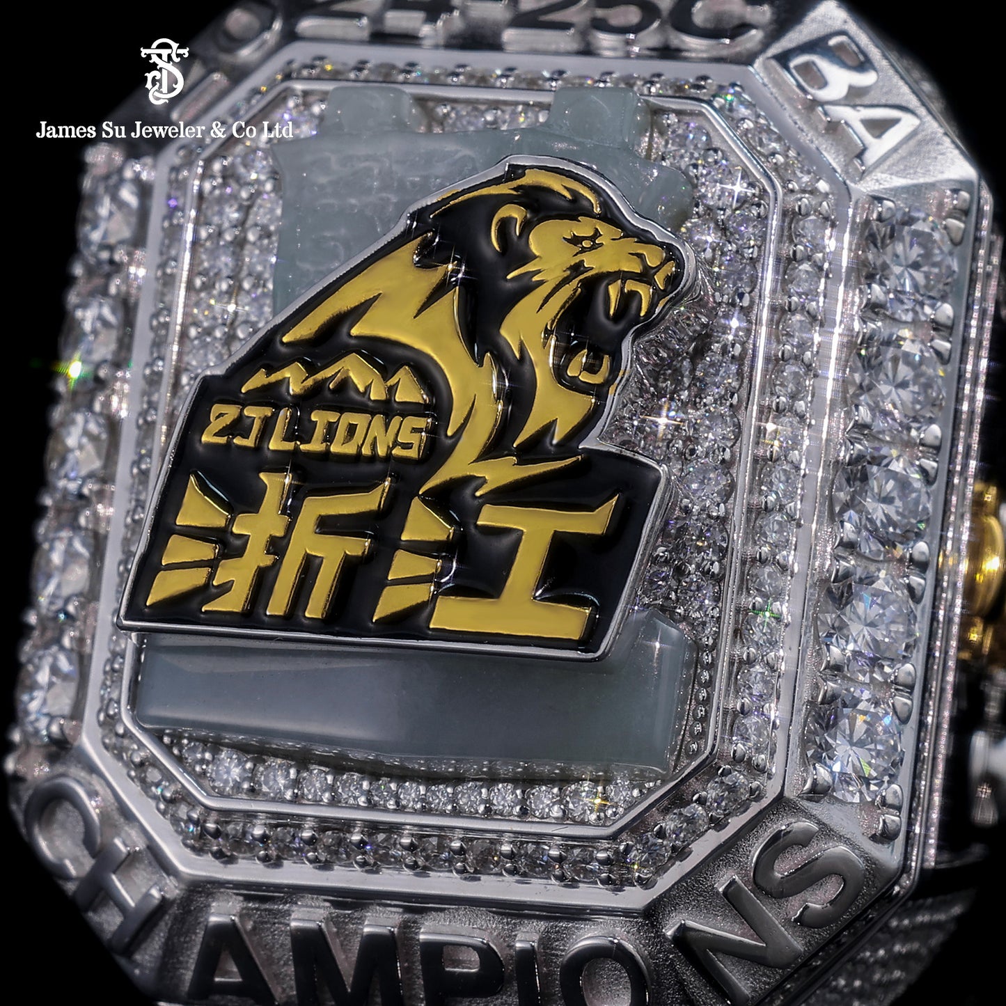 Custom CBA Iced Out Championship Ring - Hip Hop Bling