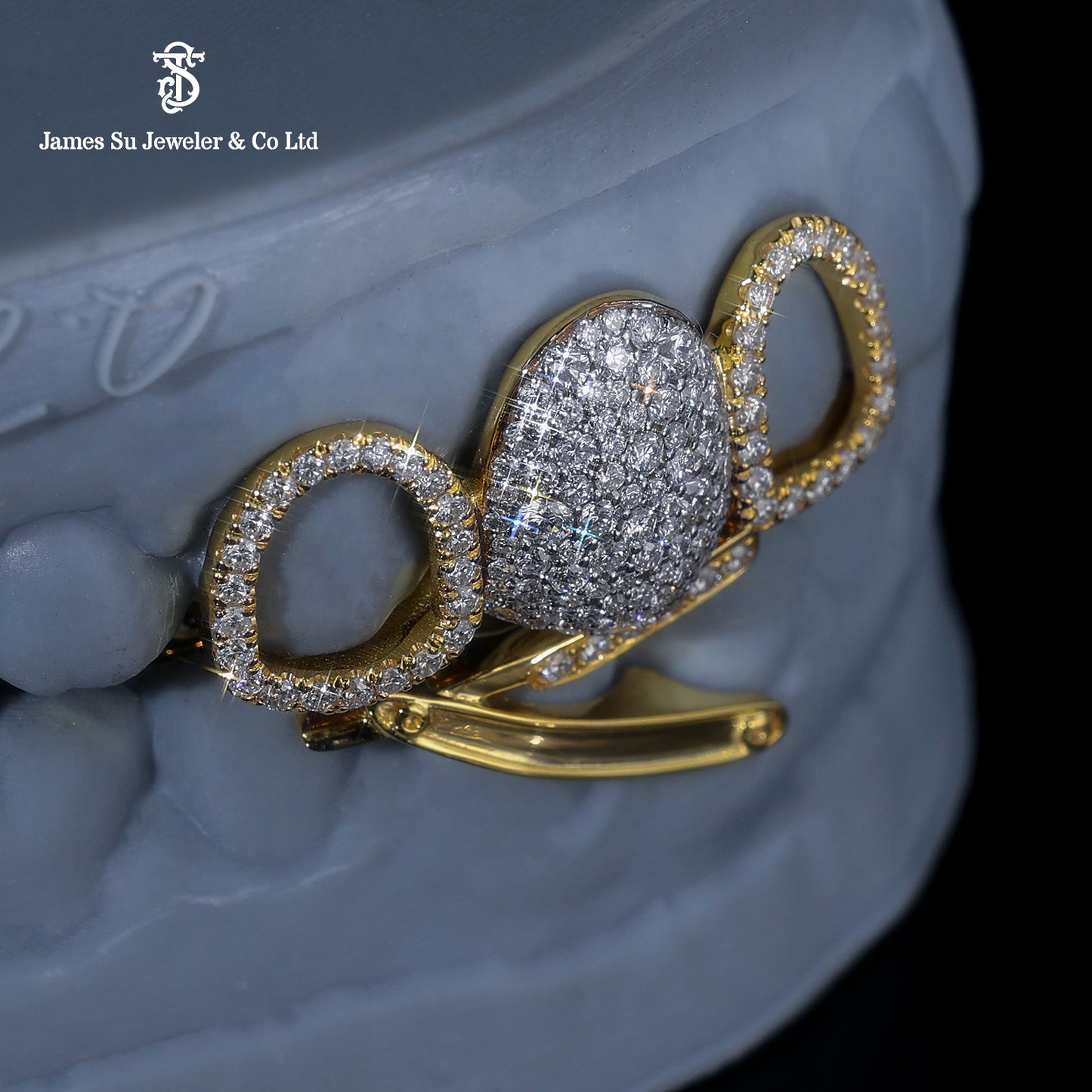 Custom Iced Out Butterfly Grillz | Hip Hop Tooth Jewelry