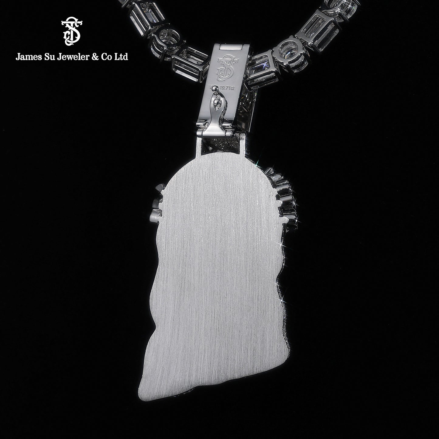 Masterpiece Iced Out Jesus Head Pendant | Hip Hop Luxury