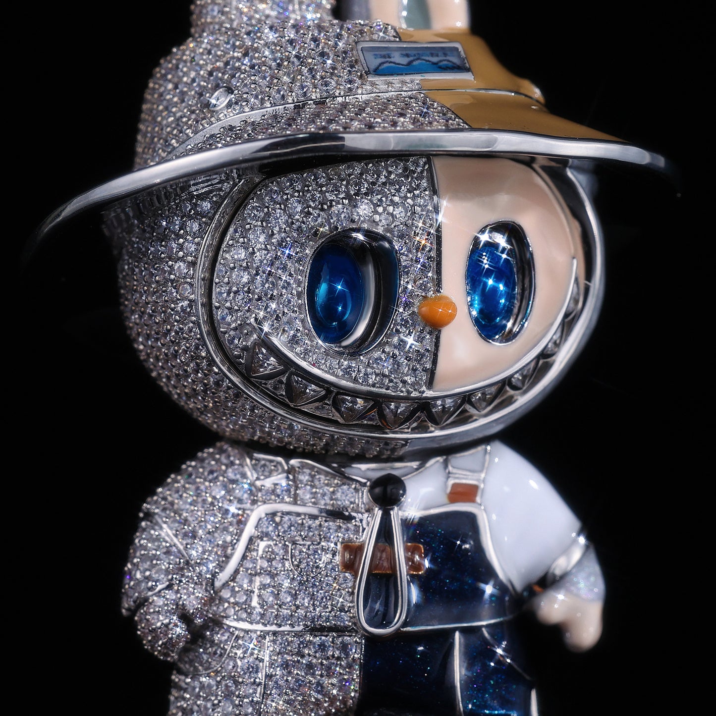 Exclusive Iced Out Labubu Pendant | Hip Hop Bling Jewelry