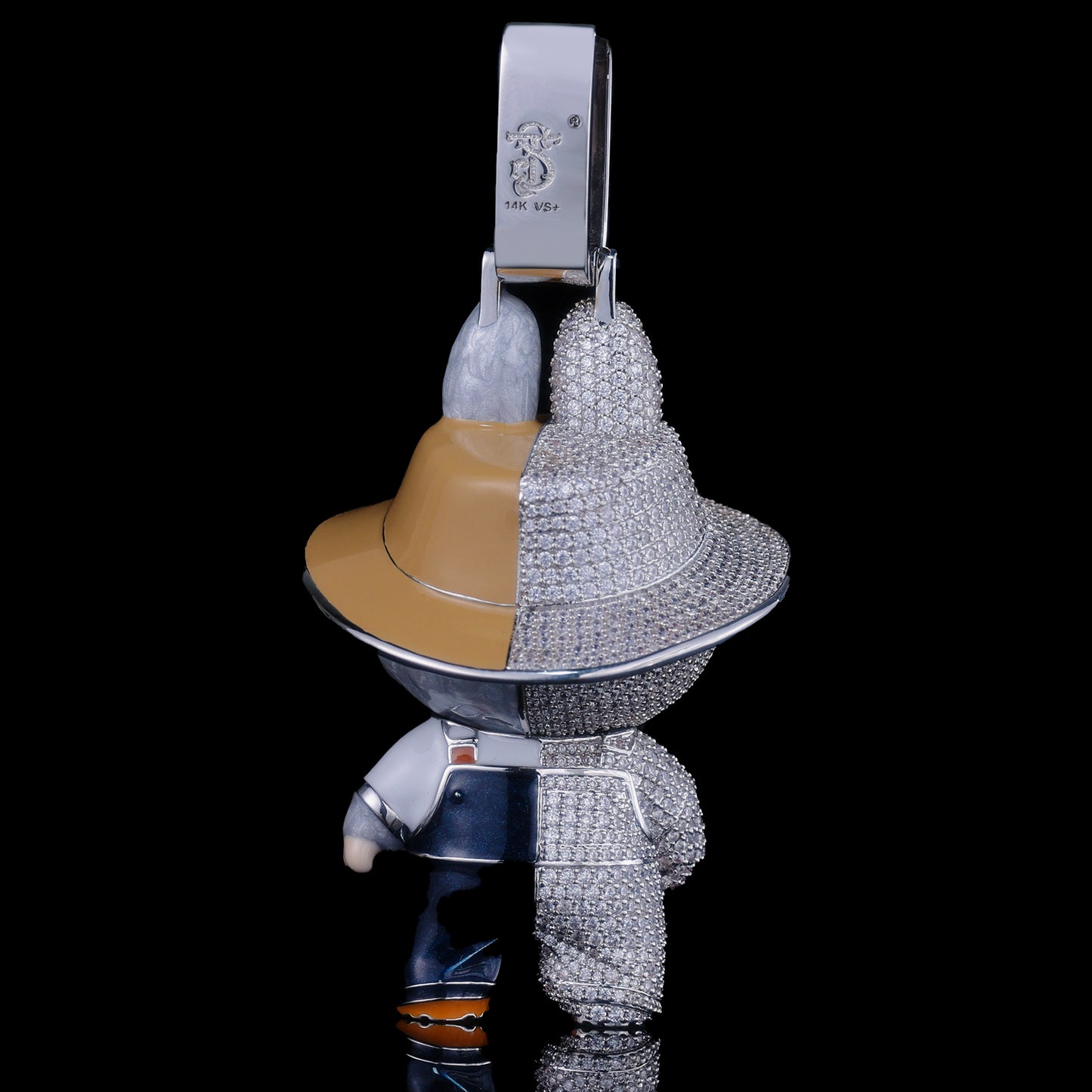 Exclusive Iced Out Labubu Pendant | Hip Hop Bling Jewelry