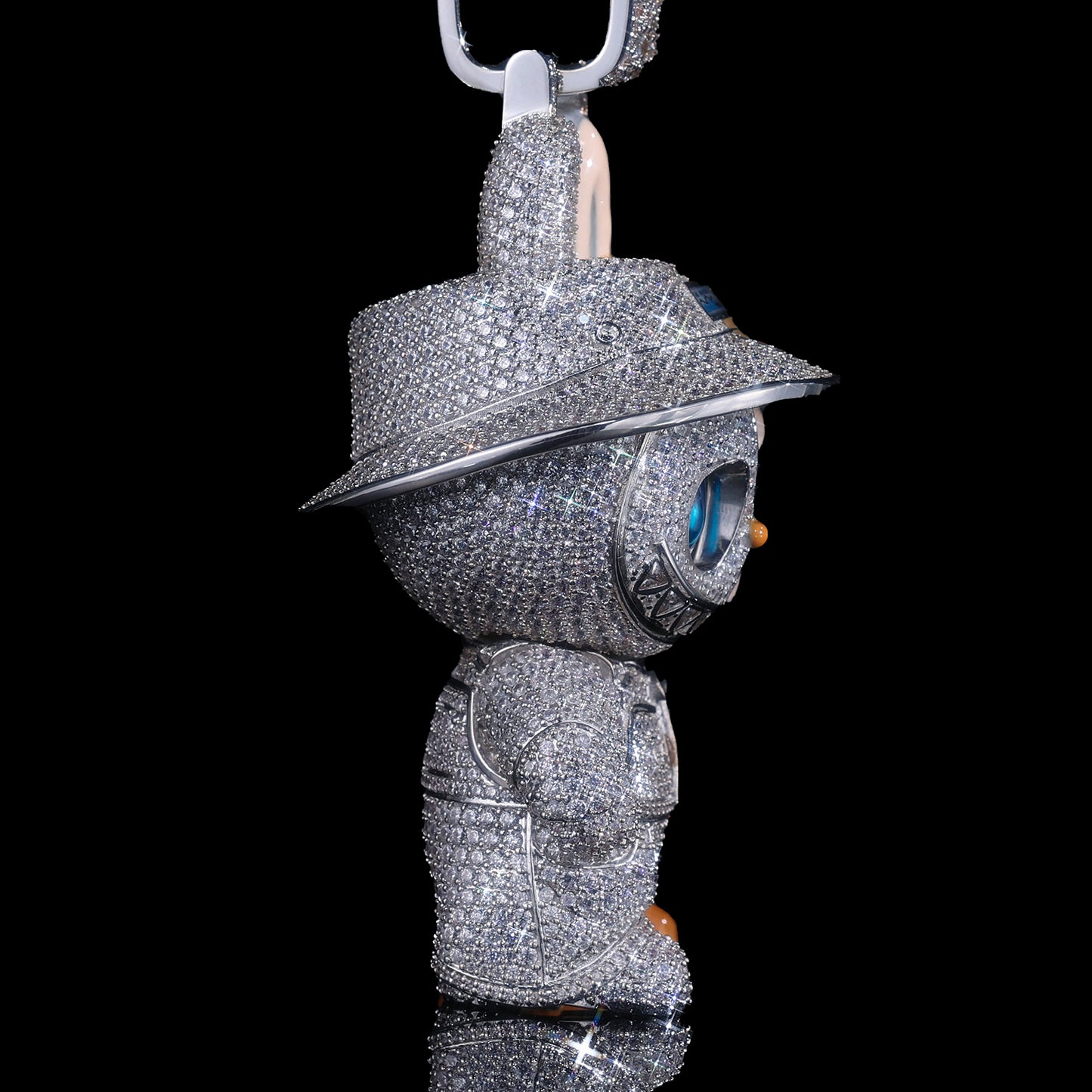 Exclusive Iced Out Labubu Pendant | Hip Hop Bling Jewelry