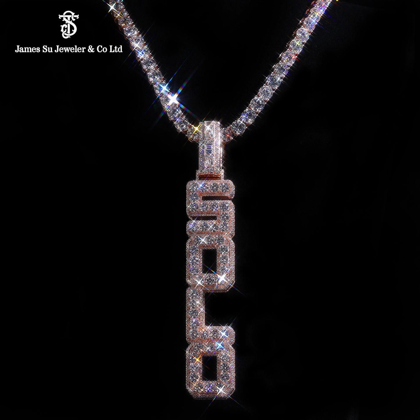 Custom Iced Out SOLO Pendant | Hip Hop Bling Jewelry