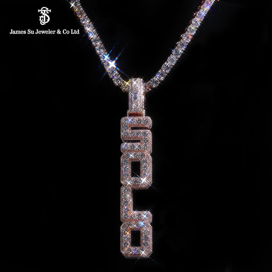 Custom Iced Out SOLO Pendant | Hip Hop Bling Jewelry