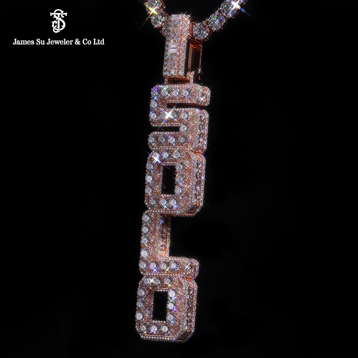 Custom Iced Out SOLO Pendant | Hip Hop Bling Jewelry