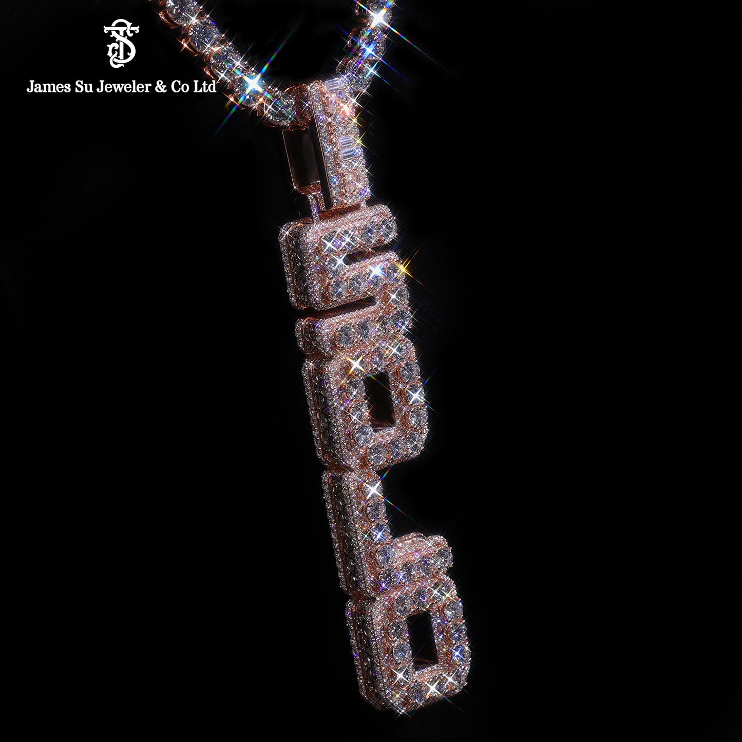 Custom Iced Out SOLO Pendant | Hip Hop Bling Jewelry