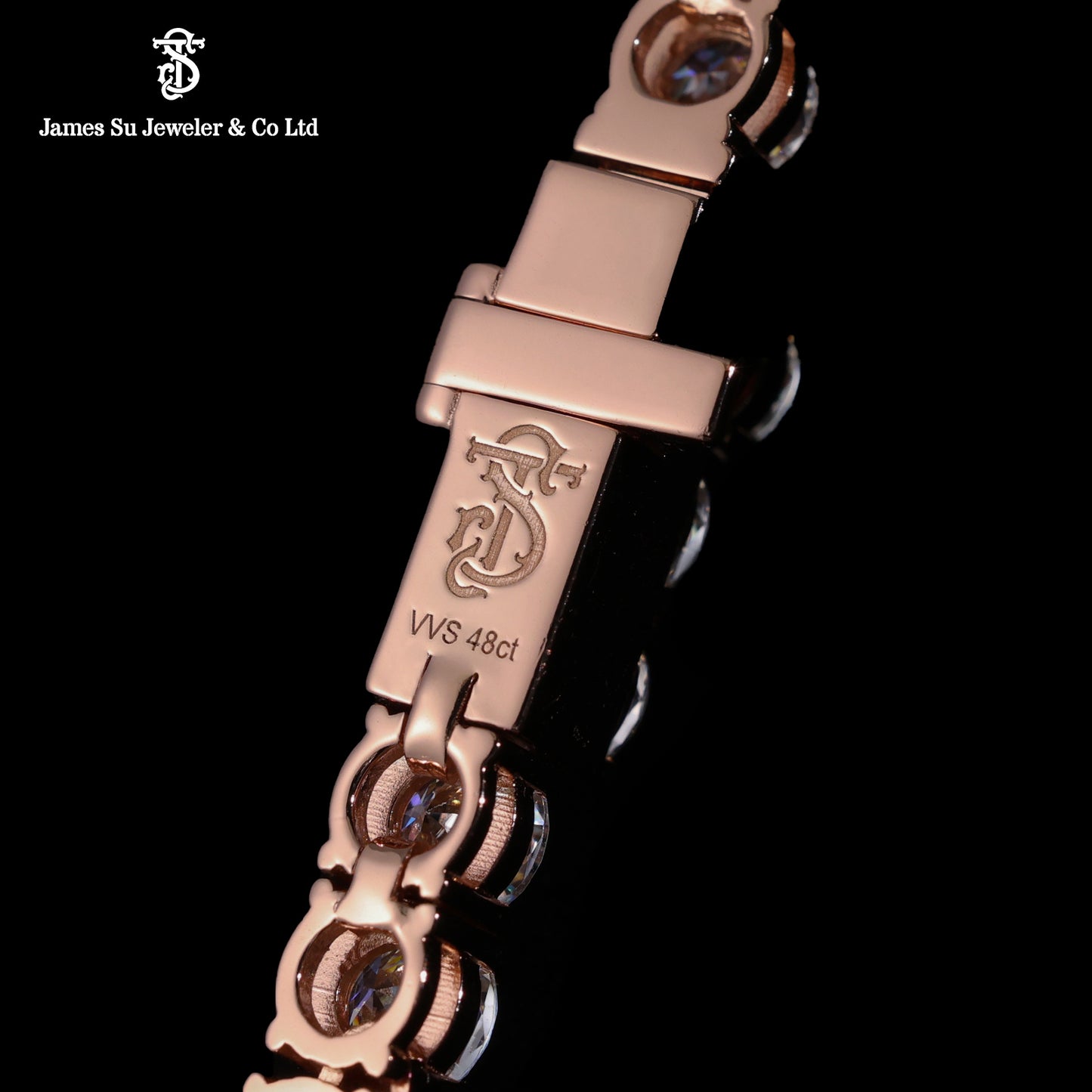 Iced Out Rose Gold Tennis Chain | Classic 4mm Diamond Link