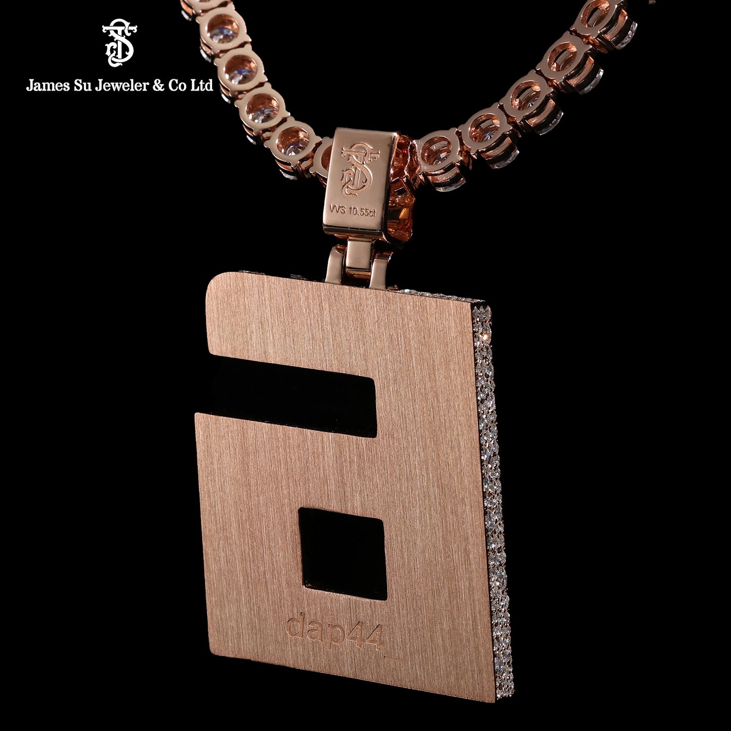 Iced Out Number 6 Pendant | Custom Baguette Hip Hop Jewelry