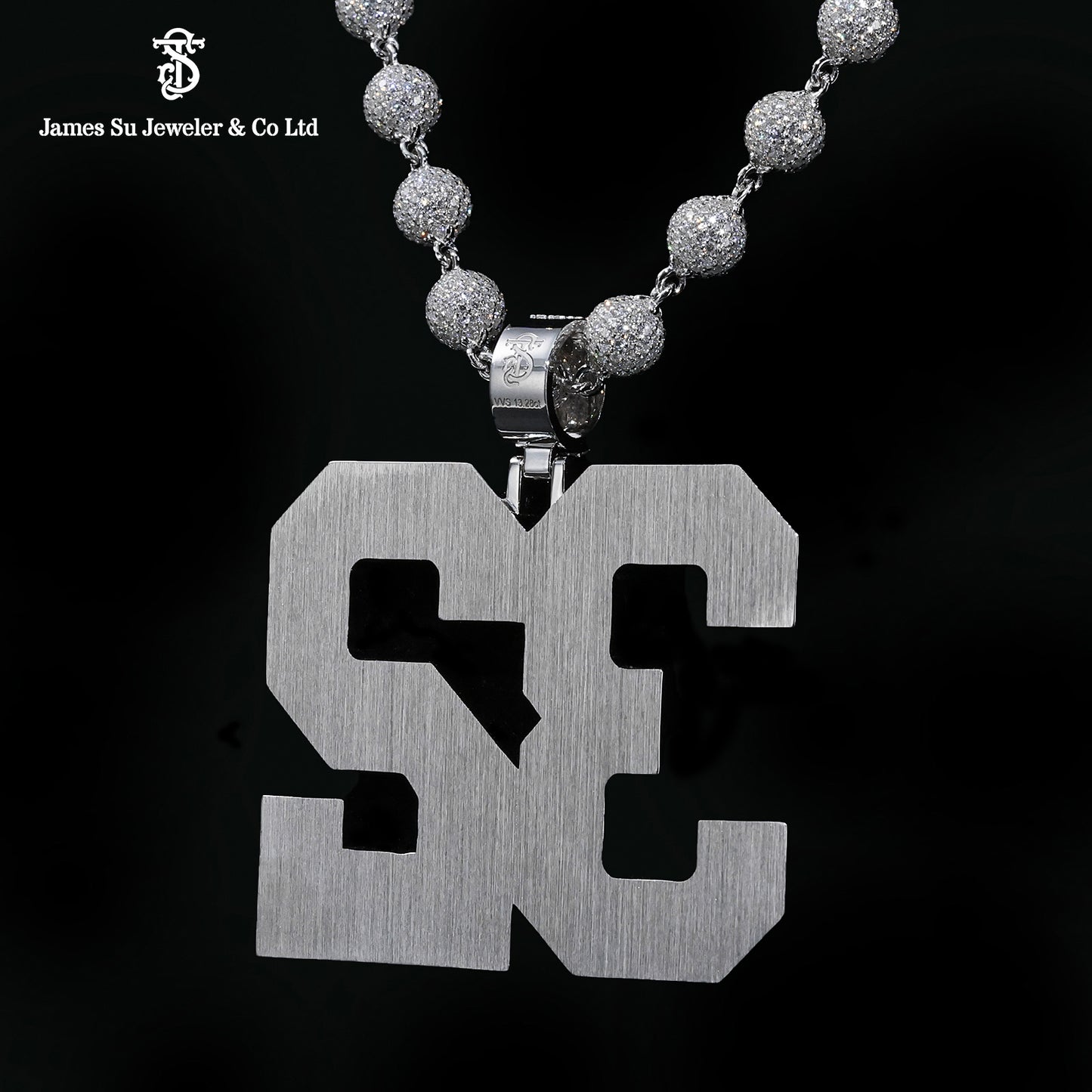 Iced Out Number 32 Pendant | Custom Baguette Rapper Jewelry