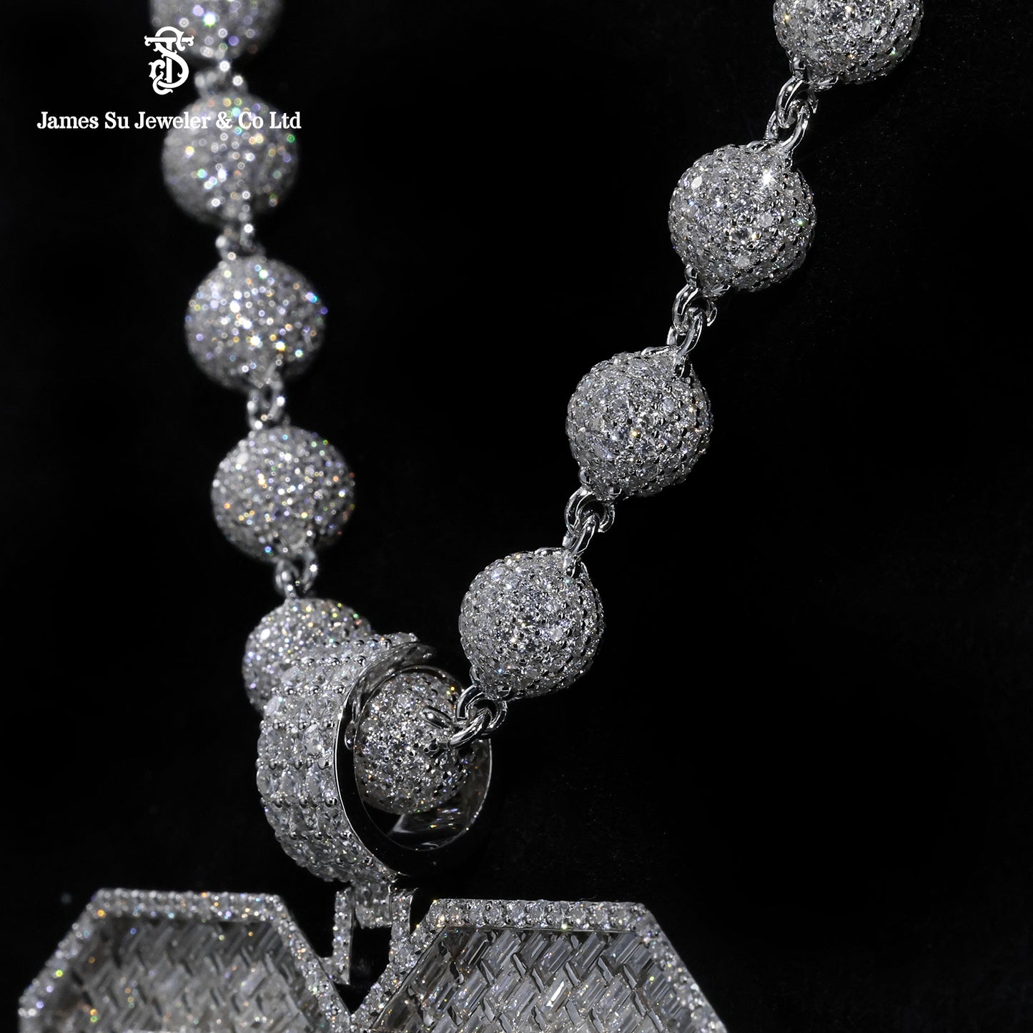 Iced Out Number 32 Pendant | Custom Baguette Rapper Jewelry