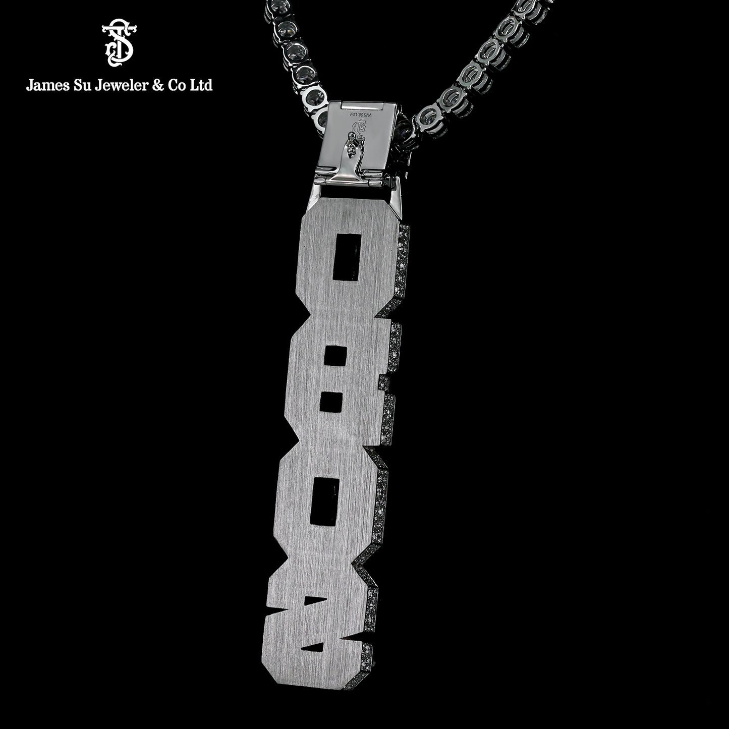 Iced Out OBOS Pendant | Custom Pear Cut Letter Hip Hop Jewelry