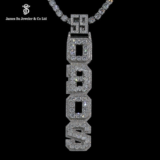 Iced Out OBOS Pendant | Custom Pear Cut Letter Hip Hop Jewelry