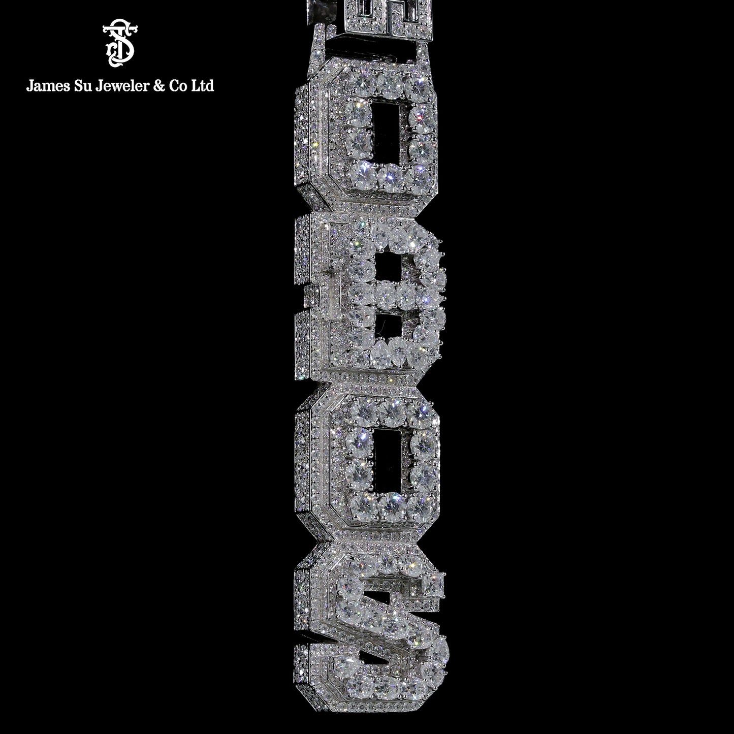 Iced Out OBOS Pendant | Custom Pear Cut Letter Hip Hop Jewelry