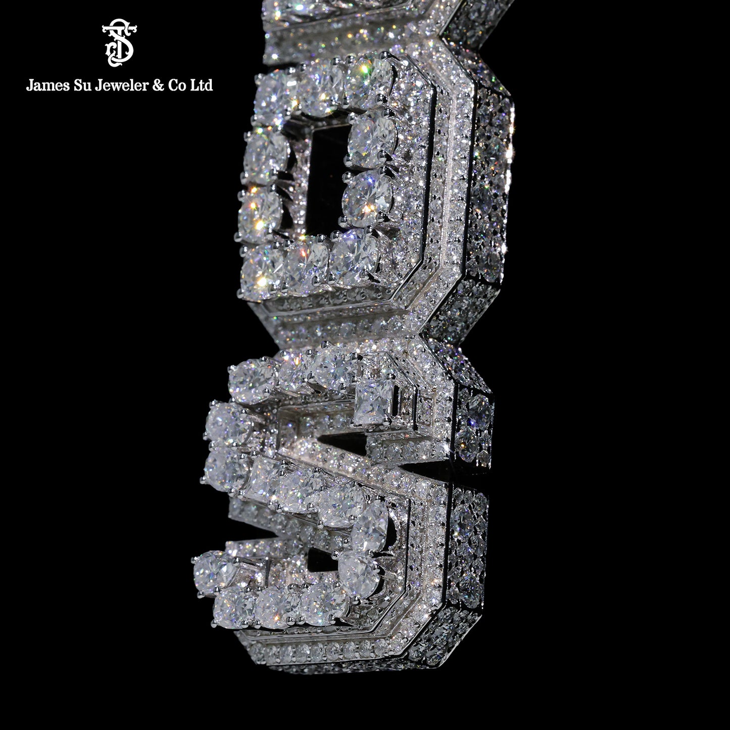 Iced Out OBOS Pendant | Custom Pear Cut Letter Hip Hop Jewelry