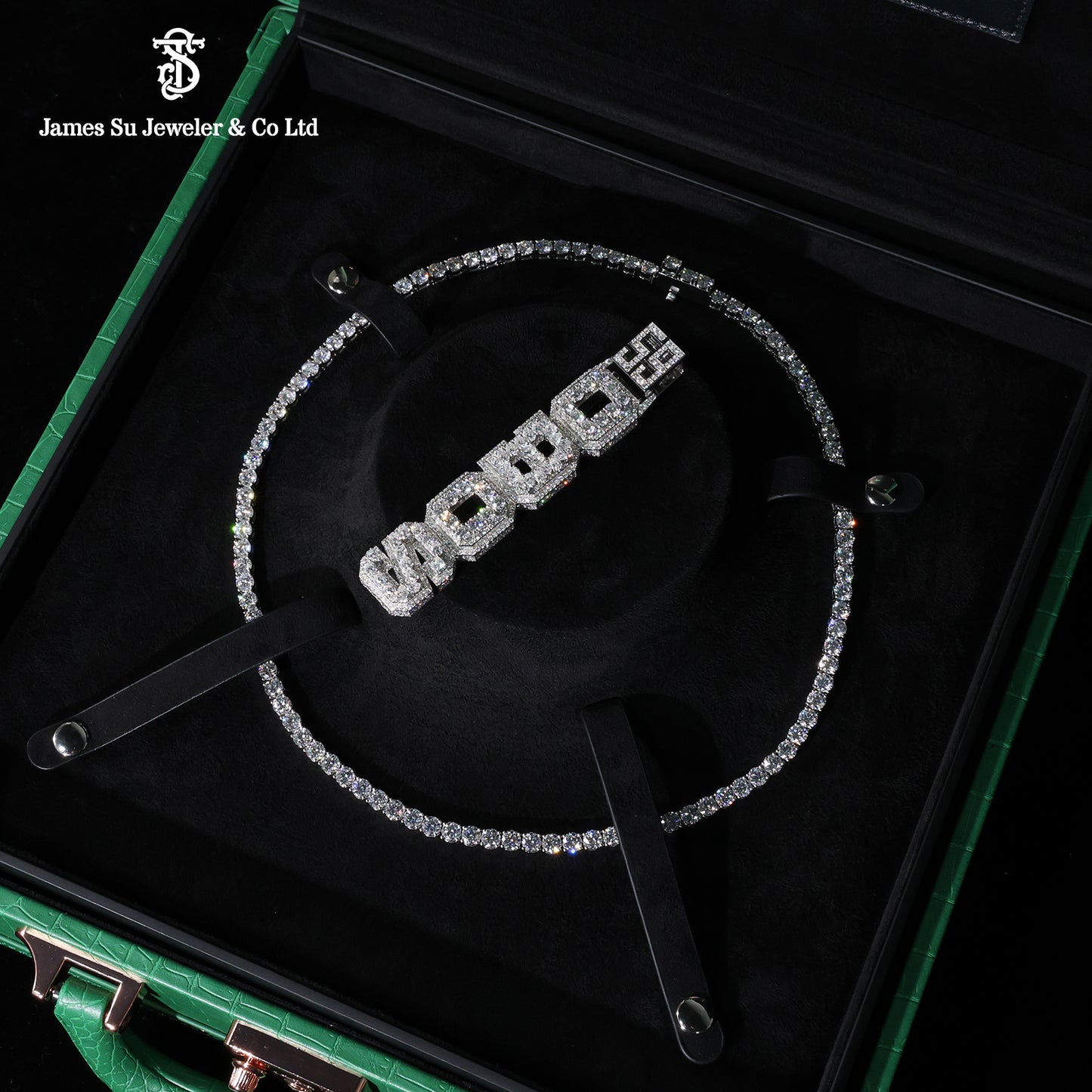 Iced Out OBOS Pendant | Custom Pear Cut Letter Hip Hop Jewelry