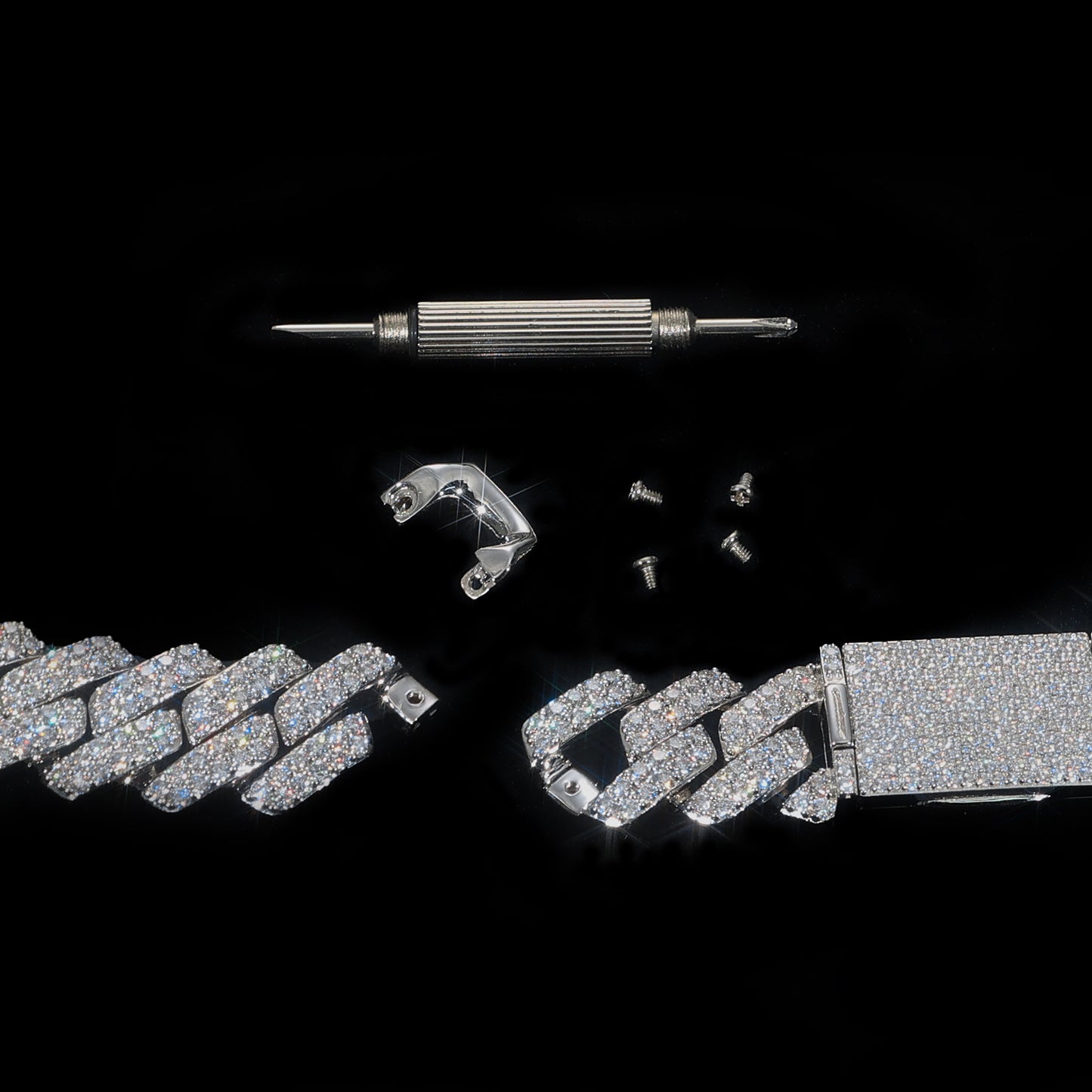 Customizable Iced Out Cuban Link Chain - Bespoke Hip Hop Bling