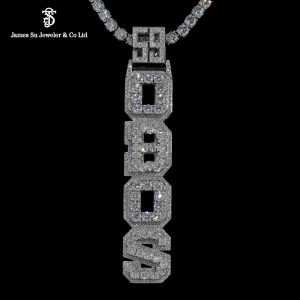 Iced Out OBOS Pendant | Custom Pear Cut Letter Hip Hop Jewelry